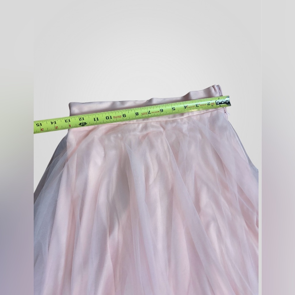 Selfie Leslie Blush Pink Tulle Midi Skirt - Picture 9 of 9